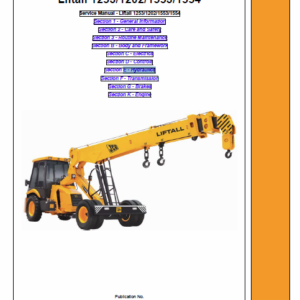 JCB 1253, 1202, 1553, 1554 Liftall Service Manual