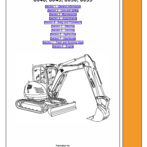 JCB 8040ZTS, 8045ZTS, 8050ZTS, 8055ZTS Mini Excavator Service Manual