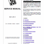 JCB 55Z-1, 57C-1 Mini Digger Excavator Service Manual