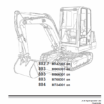 JCB 802.7, 803, 804 Mini Excavator Service Manual
