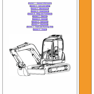 JCB 8056 Mini Crawler Excavator Service Manual