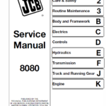 JCB 8080 Midi Excavator Service Manual