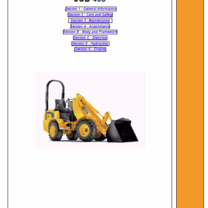 JCB 403 Wheeled Loader Service Manual