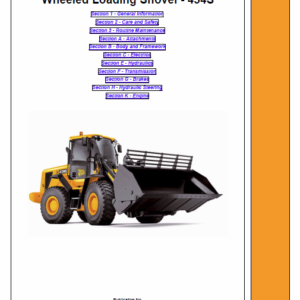 JCB 434S Wheeled Loader Shovel Service Manual