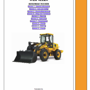 Jcb 422zx Wheeled Loader Shovel Service Manual