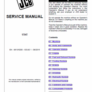 Jcb 1tht Site Dumper Thwaites Service Manual