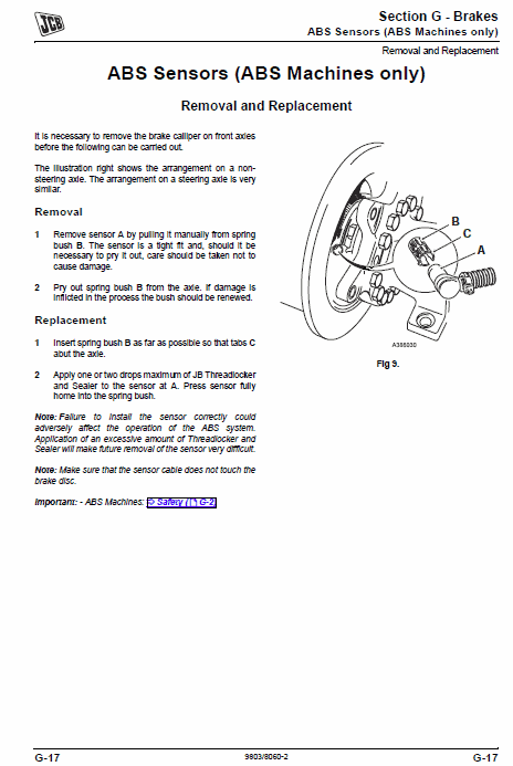 JCB 7000 Series Fastrac Service Manual