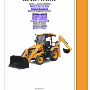 JCB 2DX Backhoe Loader Service Manual