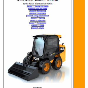 Jcb 135, 155, 175, 190, 205, 150t, 190t, 205t Skidsteer Loader Manual