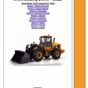 JCB 455ZX Wheeled Loader Shovel Service Manual