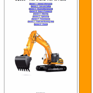 Jcb Js330 Tier 2 And Tier 3 Auto Tracked Excavator Service Manual