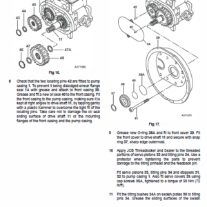 Jcb Js330 Tier 2 And Tier 3 Auto Tracked Excavator Service Manual