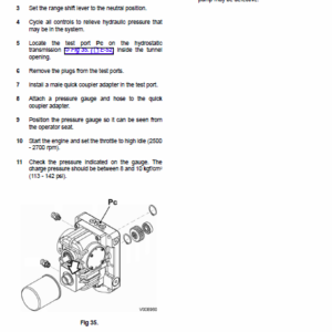 JCB 323, 327 HST Tractor Service Manual