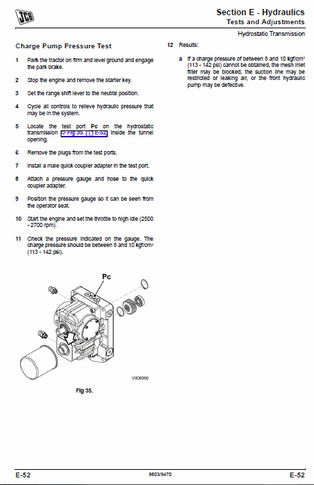 JCB 323, 327 HST Tractor Service Manual