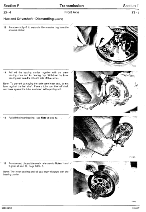 JCB 3CX, 4CX Backhoe Loader Service Manual (See Serial)