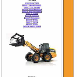 JCB TM320 Wheeled Loader Shovel Service Manual