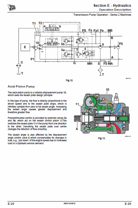 JCB Mini CX Backhoe Loader Service Manual