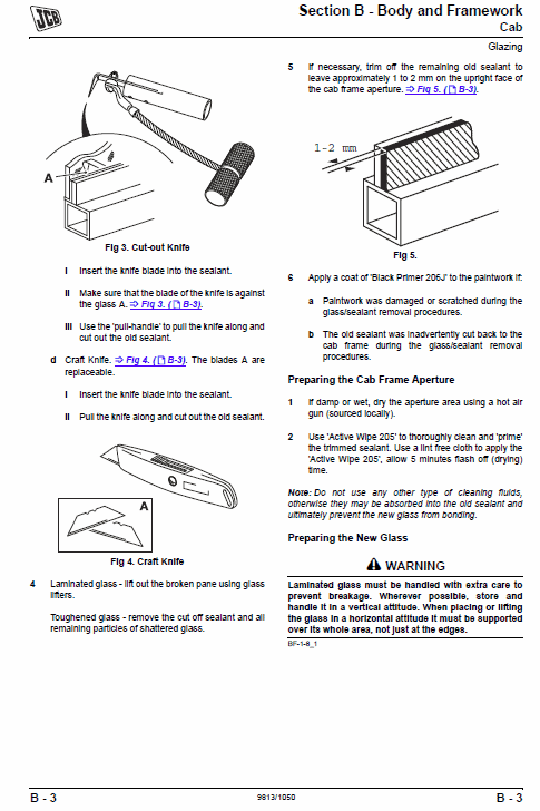 JCB 430ZX Wheeled Loader Shovel Service Manual