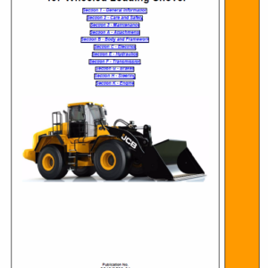 JCB 467 Wheeled Loader Shovel Service Manual