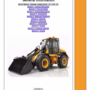 JCB 411, 413S, 417 Wheeled Loader Shovel Service Manual