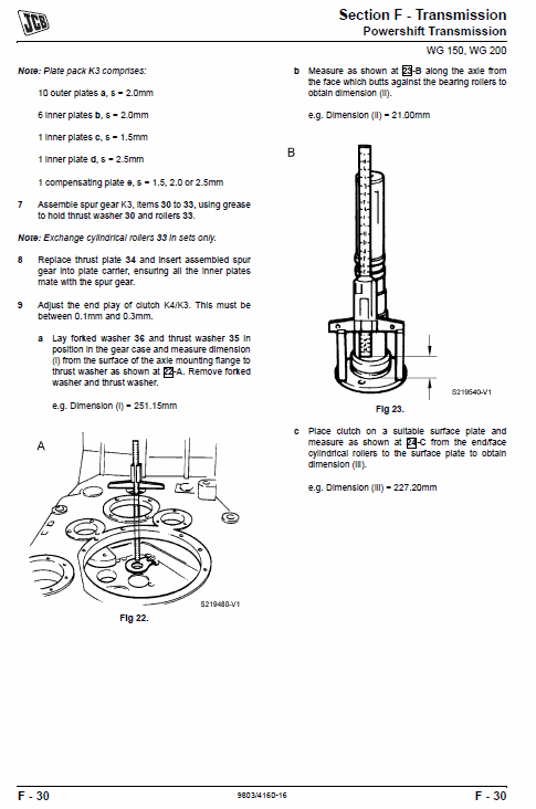 JCB 426, 435, 436, 446 Wheeled Loader Shovel Service Manual