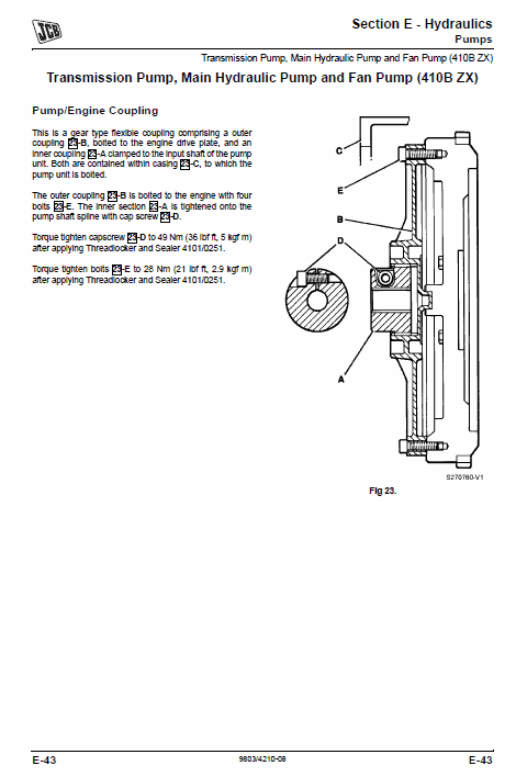 JCB 407BZX, 408BZX, 409BZX, 410BZX Wheeled Loader Service Manual