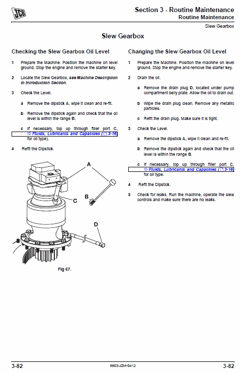 Jcb Jz235, Jz255 Tier 3 Auto Tracked Excavator Service Manual