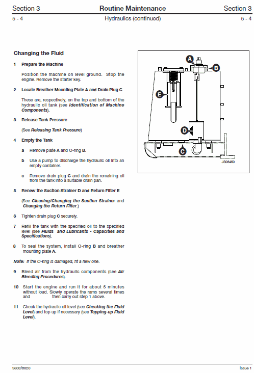 Jcb Js70 Tracked Excavator Service Manual