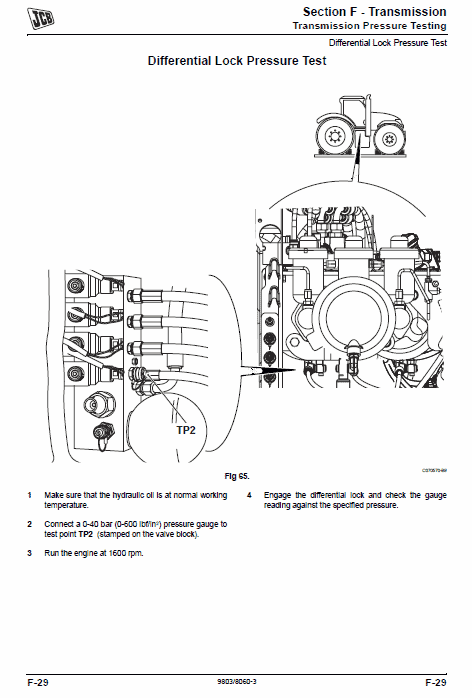 JCB 7000 Series Fastrac Service Manual