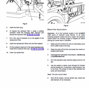 JCB FM25 Mower Service Manual