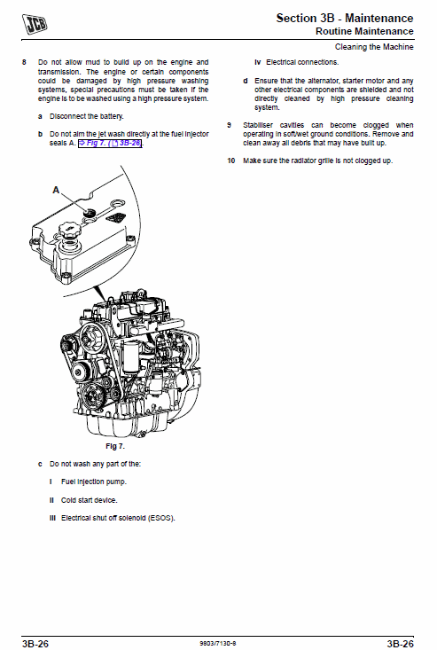 JCB 210S, 212S, 210SL Backhoe Service Manual