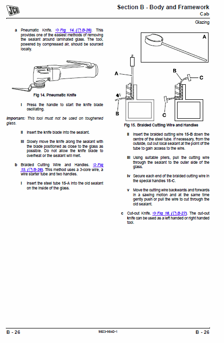 JCB 354, 360 Tractor Service Manual