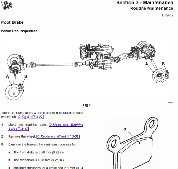 JCB 800D Workmax Utility Vehicle Service Manual