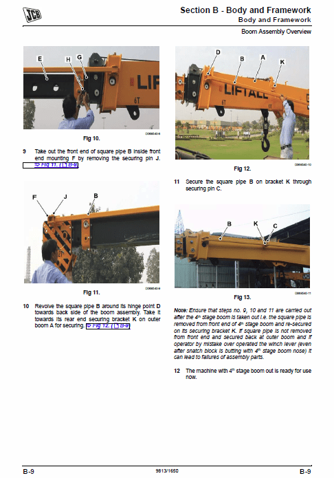 JCB 1253, 1202, 1553, 1554 Liftall Service Manual