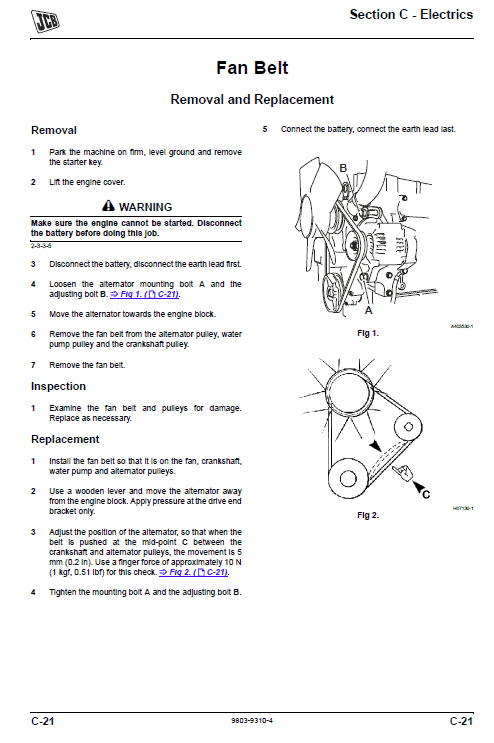 JCB 8008, 8010 Micro, Micro Plus Excavator Service Manual