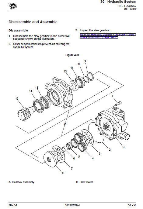 JCB 48Z-1, 51R-1 Mini Digger Excavator Service Manual