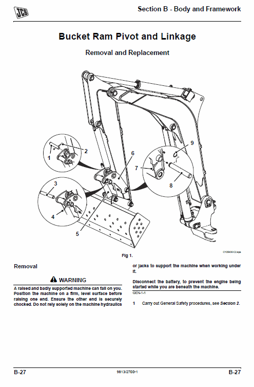 JCB 85Z-1, 86C-1 Midi Excavator Service Manual