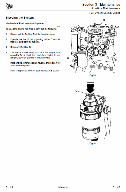 JCB 3DX Backhoe Loader Service Manual