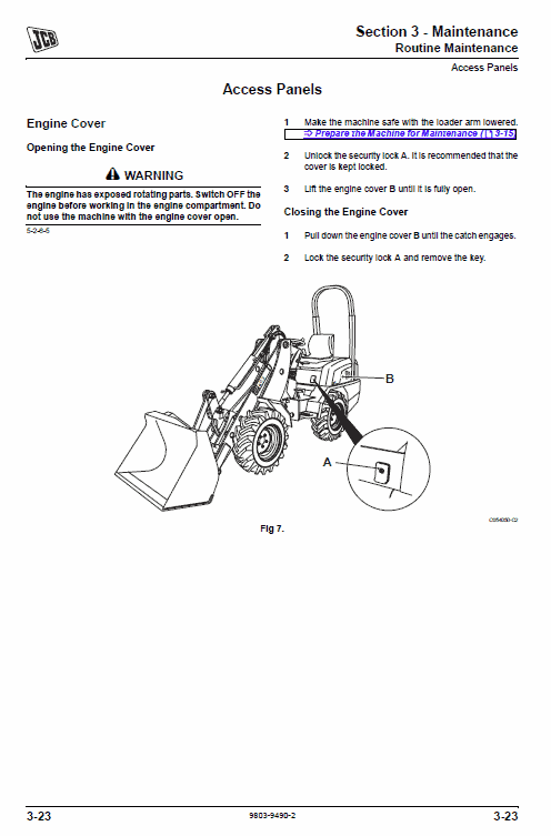 JCB 403 Wheeled Loader Service Manual