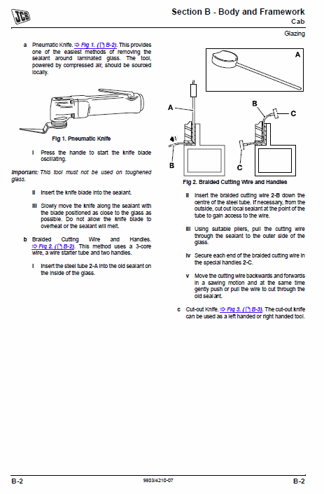 JCB 407BZX, 408BZX, 409BZX, 410BZX Wheeled Loader Service Manual