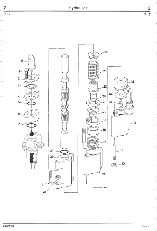 JCB 410, 412, 415, 420, 425, 430 Wheeled Loader Service Manual