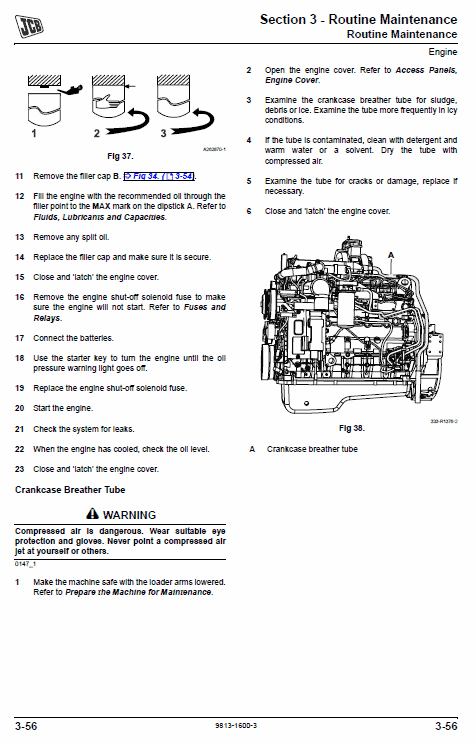 JCB 427, 437, 457 T4i Wheeled Loader Shovel Service Manual