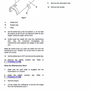 JCB 455ZX Wheeled Loader Shovel Service Manual