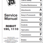 Jcb 190, 1110 Robot Skidsteer Loader Robot Service Manual