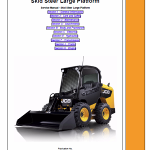 Jcb 225 225t, 260, 260t, 280, 300, 300t, 320t, 325t, 330 Skidsteer Service Manual