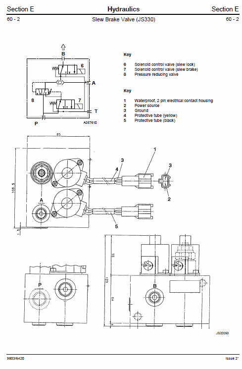 Jcb Js330, Js450, Js460 Manual Tracked Excavator Service Manual