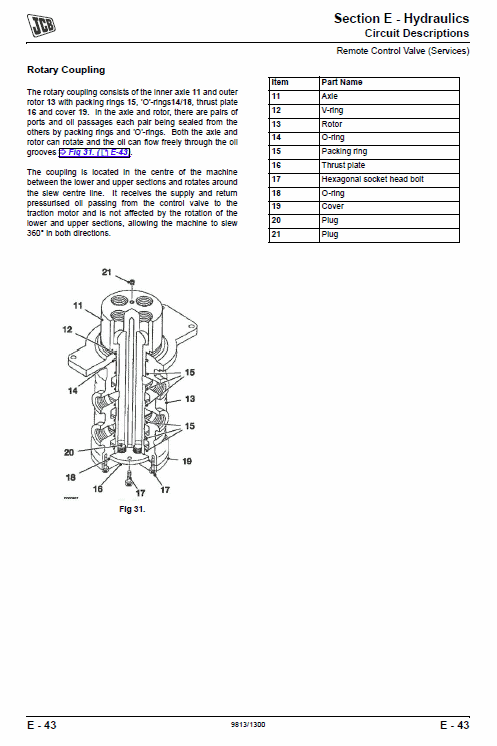 Jcb Js120 Tracked Excavator Service Manual