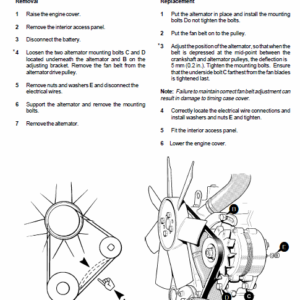 JCB 8013, 8015, 8017, 8018 Mini Excavator Service Manual