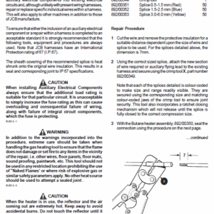 JCB 8052, 8060 Mini Excavator Service Manual