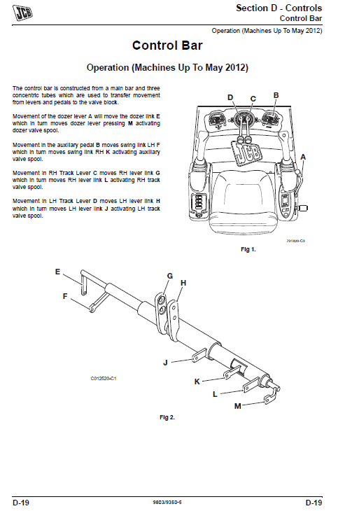 JCB 8014, 8016, 8018, 8020 Mini Excavator Service Manual